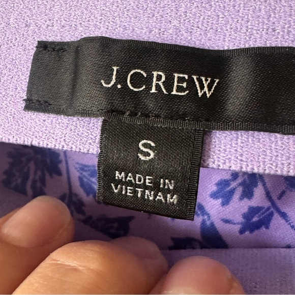 J. Crew Pull-on Slip Skirt in Blue Rose Vines Size S - Picture 13 of 14